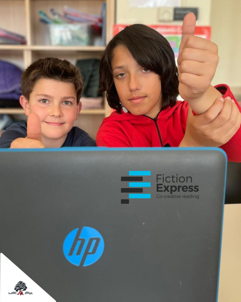 Alumnos de 6º de Primaria del Colegio Juan de Lanuza participan en una actividad de lectura interactiva en inglés con la plataforma Fiction Express.