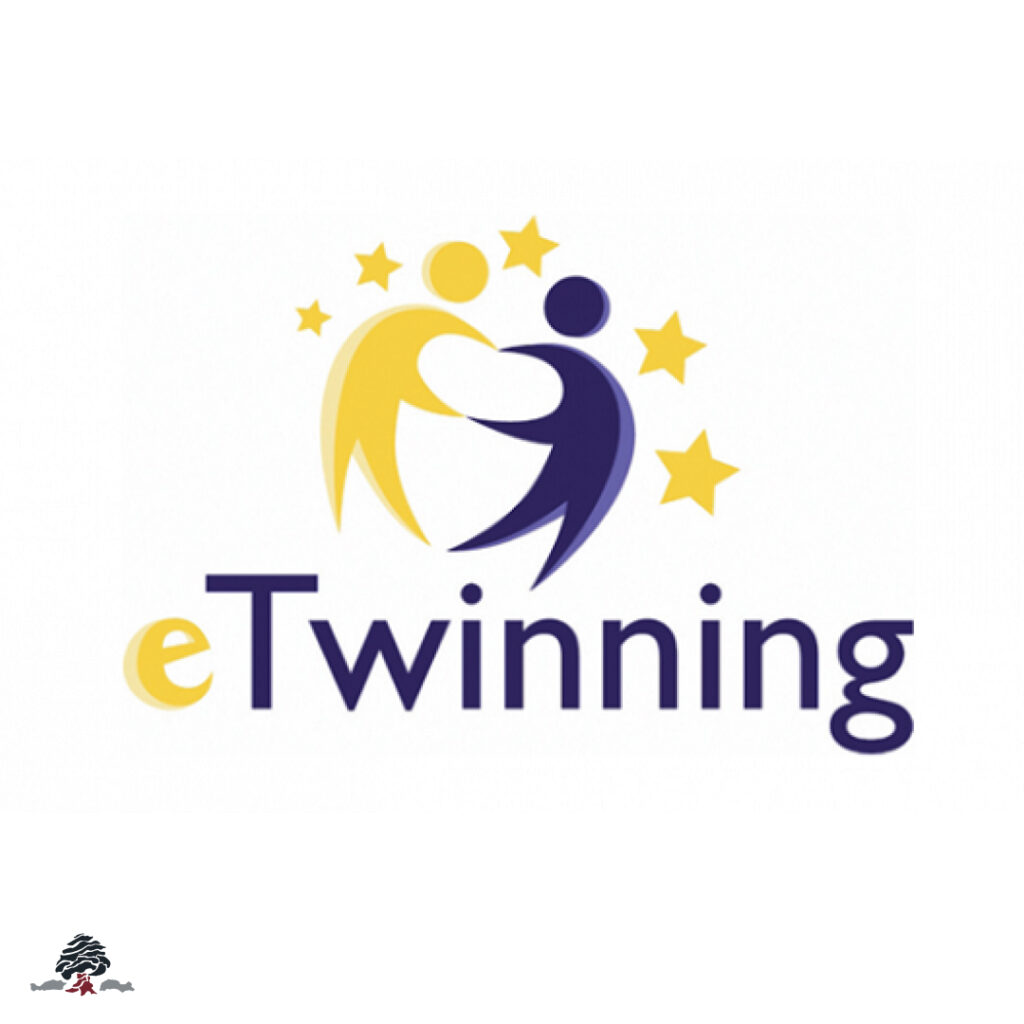Logotipo oficial del programa europeo eTwinning, que promueve la colaboración educativa entre centros escolares de distintos países.