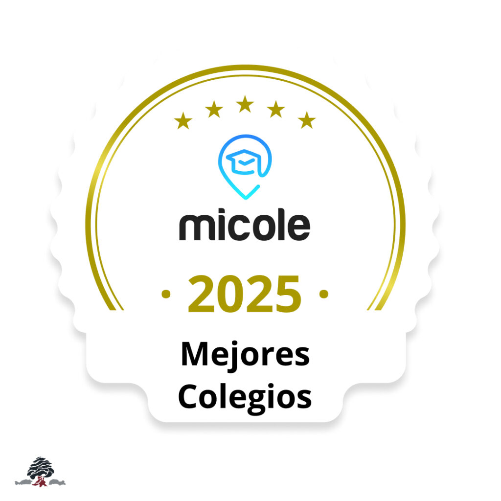 Sello de reconocimiento “MiCole 2025 – Mejores Colegios” otorgado al Colegio Juan de Lanuza.